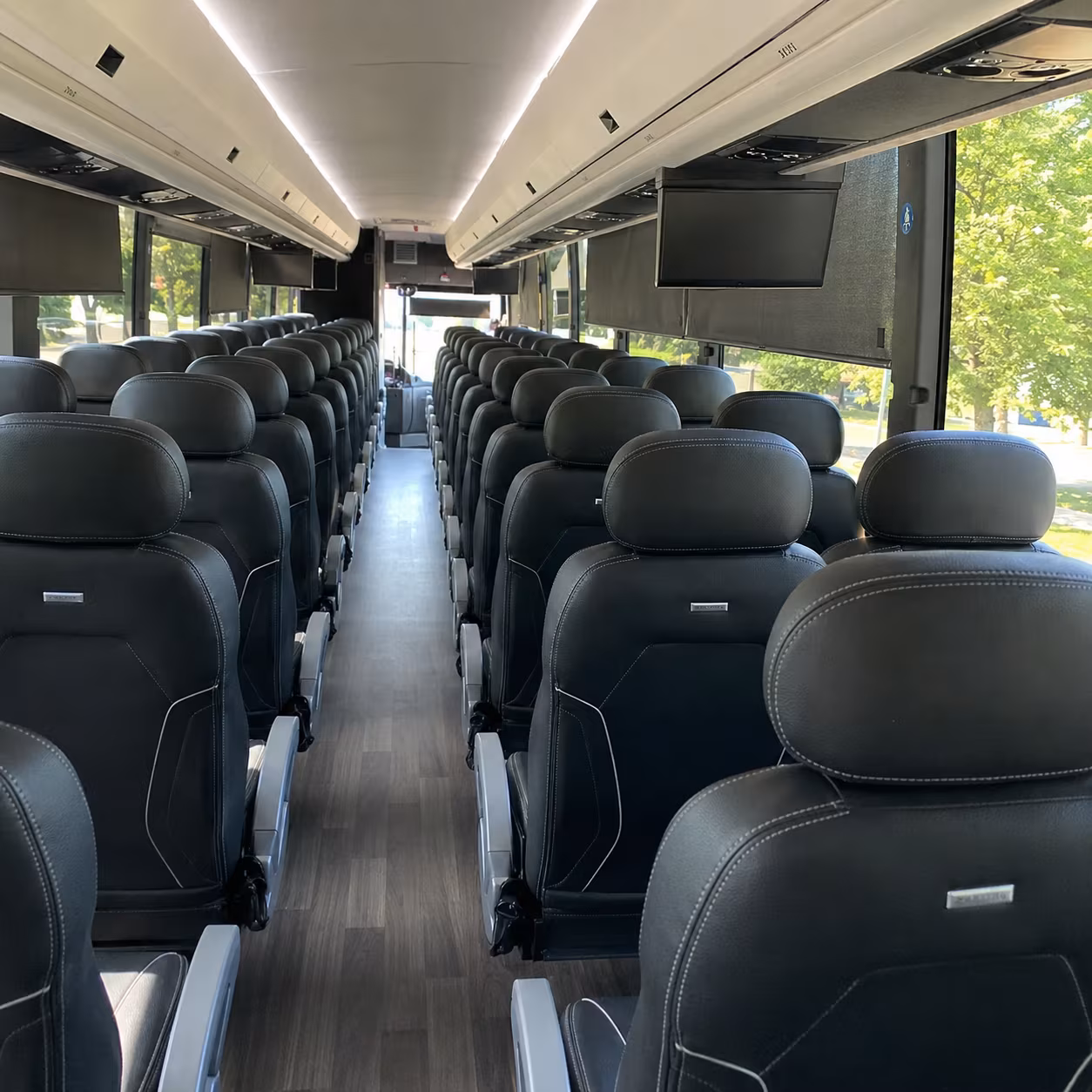 haverhill charter bus rental interior